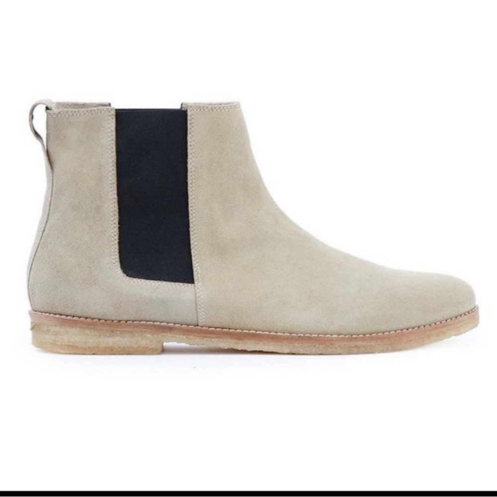 Topman beige Chelsea boots